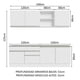 thumbnail image 4 of Cocina Integral Completa Madesa Glamy 240cm Blanco, 4 of 9