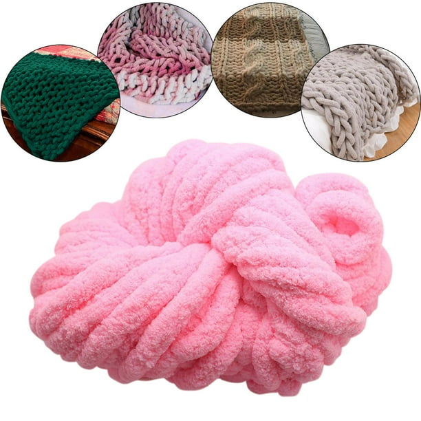 Abbracc Chunky Chenille Yarn Gauge Giant Acrylic Fibers for