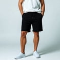 thumbnail image 3 of Colevkie Men's Casual Cotton Shorts with Drawstring Pockets Running Jogging Gym Solid Color, 3 of 7