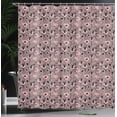 thumbnail image 3 of Ambesonne Abstract Shower Curtain, Dancers and Flowers, 69"Wx70"L, Rose Black Dried Rose, 3 of 4