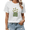 White, variant on White Print Tshirt Graphic Tees Avocado Basket Boho Style Summer Shirts S-5XL Tops