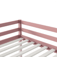 thumbnail image 5 of PAPROOS Solid Wood Twin-Size Low Loft Bed with Ladder, Pink, 5 of 7