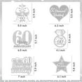 thumbnail image 6 of 60th Diamond Wedding Anniversary Table Centerpiece, 24pcs 60th Anniversary Decorations Cheers to 60th Happy 60 Anniversary Double-sided Table Centerpiece Silver 60th Wedding Decorations, 6 of 7