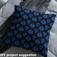 thumbnail image 2 of jejeloiu Victorian Flower Fabric (2 Yard),Neon Blue Black Gothic Sewing Fabric For Men Women, 2 of 6