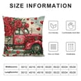 thumbnail image 5 of PHYHOO Valentine's Day Decorative Throw Pillow Covers, Rose Flower Cushion Case Decor, Wedding Holiday Home Decoration for Sofa Couch White, 5 of 5