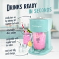 thumbnail image 3 of Nostalgia Slushie Machine, 40 oz Ice Shaver and Slushy Maker for Soda, Juices, Cold Coffee, and More, Aqua, 3 of 8
