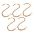 thumbnail image 2 of Cadenas De Bordillo De Metal, Cadena De Artesanía De Metal De 5 Piezas Fácil De Almacenar Artesanía De Bricolaje Para Collares ANGGREK  No, 2 of 7