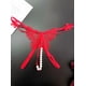 thumbnail image 3 of Tangas con bordado de mariposas, bragas de perlas sintéticas con abertura en la entrepierna, lencería y ropa interior sexy para mujer, 3 of 5