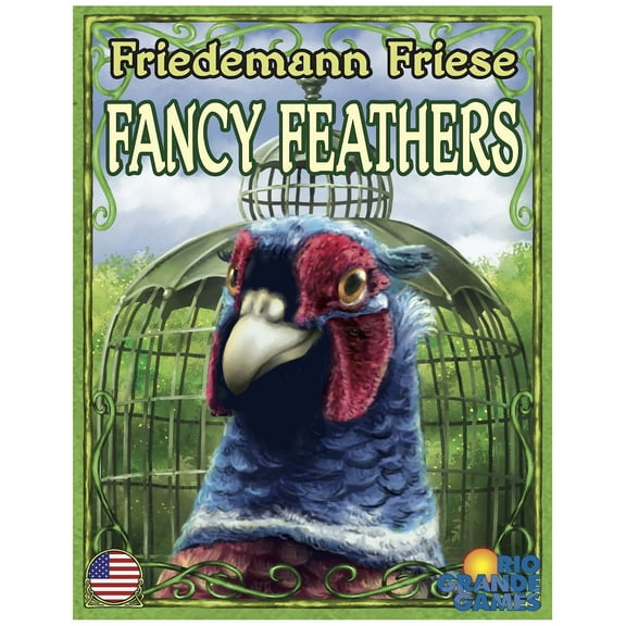 Fancy Feathers - A Quick-Moving Collection Game, Rio Grande Games, Family Card Game, For Ages 8 and Up, 2 Players, 30 Minute Playing Time, Combine Multiple Game Copies For Up To 6 Players