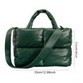thumbnail image 5 of Bolso informal para mujer Bolso hinchado de color sólido Cuero de PU Ligero para viajes de compras, 5 of 5