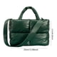 thumbnail image 2 of Bolso acolchado para mujer gran capacidad color sólido ligero bolso de viaje diario para mujer, 2 of 9