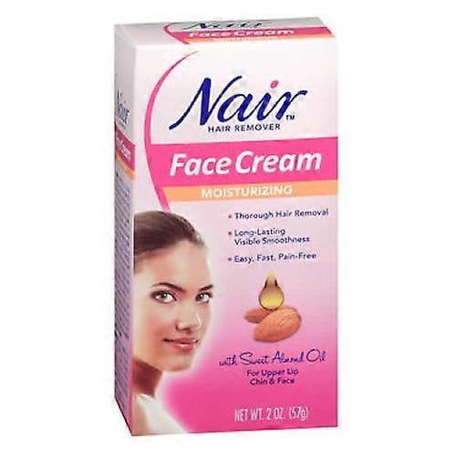 Nairns Nair Hair Remover Face Cream Moisturizing ,2 oz