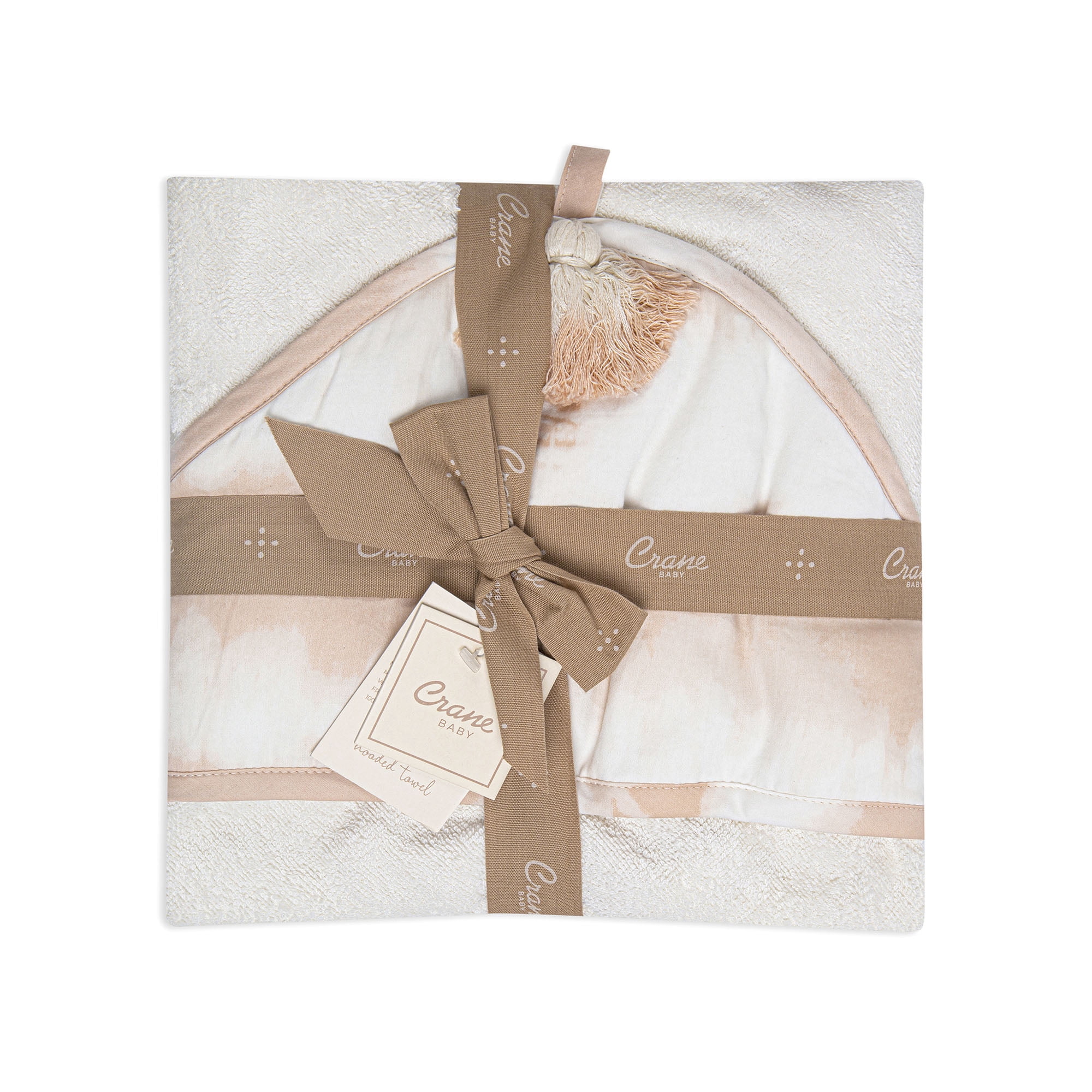 Crane Baby Parker Hooded Towel - Baby Bath Ultra Soft Absorbent Newborn Essentials