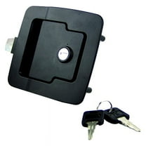 Lippert Components 346693 - Black Standard Key Paddle Lock with Slam Latch