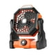 thumbnail image 3 of Ventilador de camping con linterna LED Colamx ángulo ajustable Naranja, 3 of 8