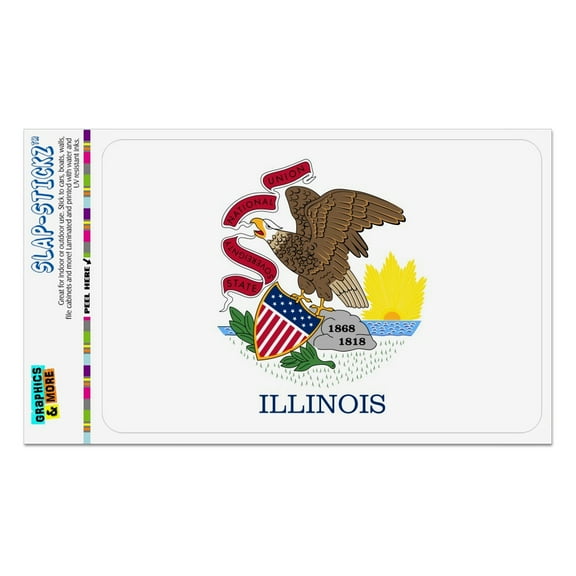 Illinois State Flag Home Business Office Sign
