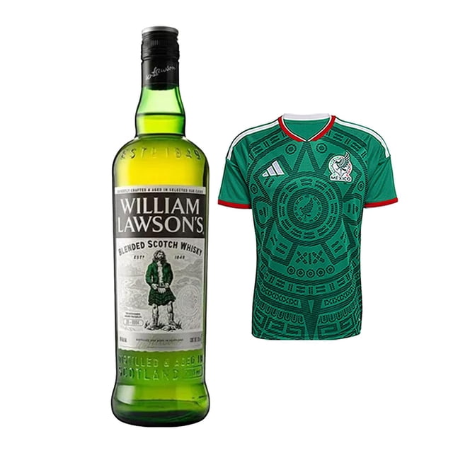 Whisky William Lawson's Blend Estándar 700 ml + Jersey Verde M