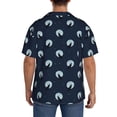 thumbnail image 3 of Naloa Wolf And Moon Men's Loose Fit Cuban Collar Short-Sleeve Shirt, Hawaiian Shirts, Mens Shirts Casual for Everyday Wear Outings-X-Large, 3 of 5