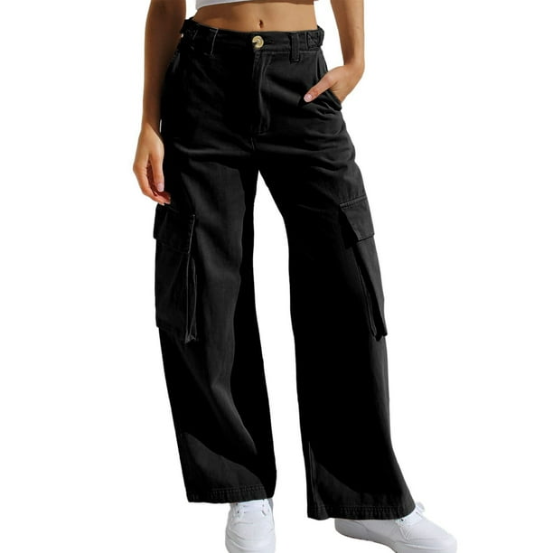Black military cargo pants for womens deals