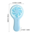 thumbnail image 5 of SHENGLUO Portable Handheld Mini Fan - Portable Fan, USB Rechargeable, Pocket-Sized, 3 Speed, Small Pocket Fan For Home Office Travel Sky Blue, 5 of 6