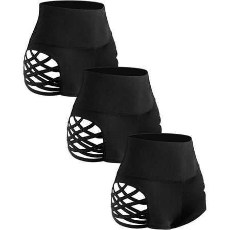 3 Pieces Women Running Short High Waist Butt Lifting Short Women