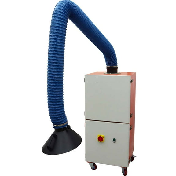 INTBUYING Mobile Welding Fume Extractor Smoke Purifier Single Arm 220V