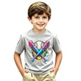thumbnail image 4 of JAJAHO Boys Baseball Graphic T-Shirt Short Sleeve Crew Neck Loose Fit Tees For Kids 2-13Y, 4 of 4