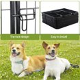 thumbnail image 2 of Aukfa Dog Playpen- 8/16 Panels Dog Pen Outdoor 24"/31.5"/40" Height Dog Fence Indoor Exercise Pen with Doors- Black, 2 of 9