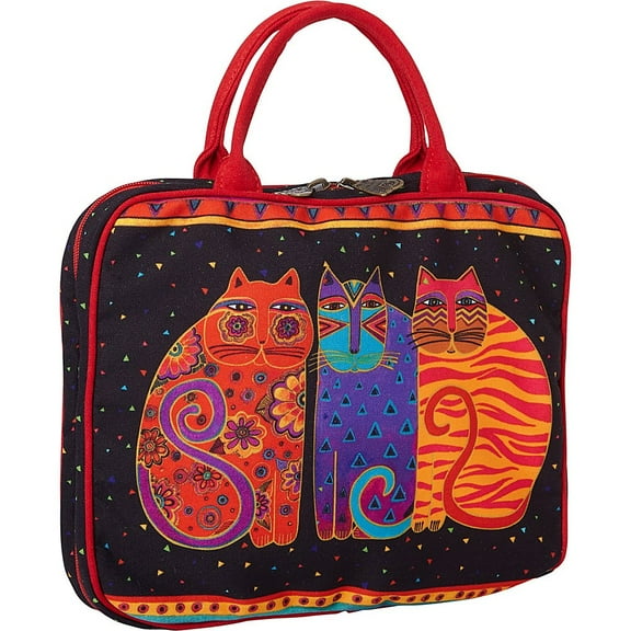 Laurel Burch Feline Friends Cosmetic Travel Tote