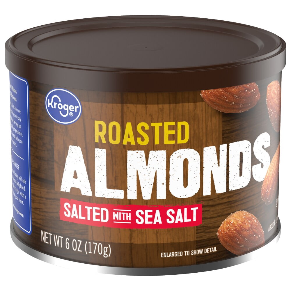 Kroger Roasted Sea Salted Almonds 6 oz - 5 Pack