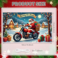 thumbnail image 4 of Decorative Design Merry Christmas Banner Holiday Santa Claus Polyester Material Decorative Gift for Christmas Party Winter Celebration Home Decoration, 4 of 9