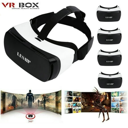 VR Headset Compatible with iPhone & Android Phone - Universal Virtual Reality Goggles - Play Your Best Mobile Games 360 Movies with Soft & Comfortable New 3D VR (Best New Games For Android 2019)