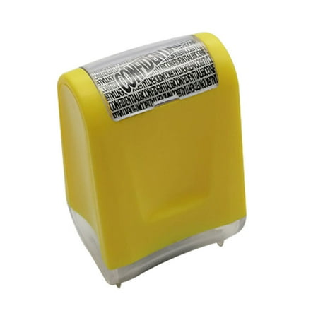 

Fly Sunton Roller Identity Theft Protection Stamp for Guarding Your ID Privacy Confidential Data(Yellow)