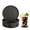 Black, variant on SNADYAH Silicone Coasters Set of 6, Coasters with Holder,Coasters for Drinks,Beer,Coffee Coasters,Suitable for Kinds Cups,Hot or Cold,Non-Slip, Non-Stick, Deep Tray（ Blak）