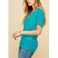 thumbnail image 4 of Made by Johnny Women's Dolman Drape Top with Side Shirring XXXL JADE, 4 of 6