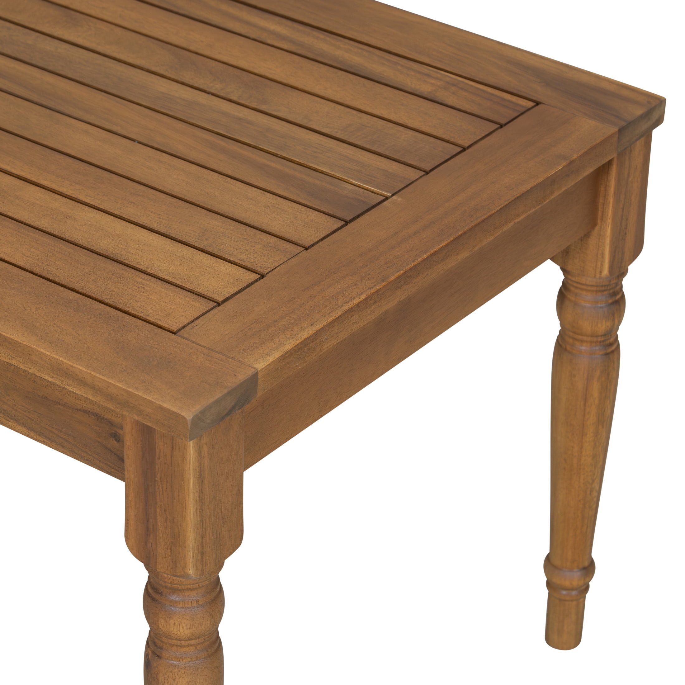Christopher Knight Home 2-Piece Outdoor Sofa Seating Group with Cushions, Acacia Wood Patio Set, Natural + Beige