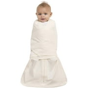 HALO SleepSack Swaddle, 100% Organic Cotton, Cream, Newborn