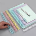 thumbnail image 2 of 12mm PVC Binding Comb 30 Rings Binding Coil 30-Rings Binder Spine for Refillable Notebook Journal Binder Planner, 2 of 14
