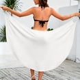 thumbnail image 4 of Dvprdro Womens V Neck Spaghetti Strap Midi Dress Solid Color Sleeveless Beach Swimwear Cover Up Party, 4 of 7