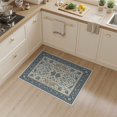 thumbnail image 2 of ODIKA 3'x5' Ivory Floral Washable Area Rug Intricate Botanical Motifs With Classic Artistic Style Non-Slip, Flatweave, Easy Care for Hallway, Laundry Room, 2 of 7
