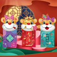 thumbnail image 5 of 3Pcs Red Envelops Chinese Zodiac New Year Red Envelopes Cartoon Tiger Animal Print Lucky Money Pockets Spring Festival Cash Gift Bag(4), 5 of 5