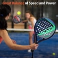 thumbnail image 5 of Raqueta de pádel WLSRW con superficie de fibra de carbono, núcleo de espuma viscoelástica EVA, 5 of 5