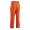 thumbnail image 2 of Men's Flat Front Work Pants 100% Cotton, Orange, 2 of 2