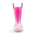 thumbnail image 5 of Kushyshoo Kids Pink Glitter Light up Rain Boots Size 10 Toddler Girls Shoes, 5 of 6