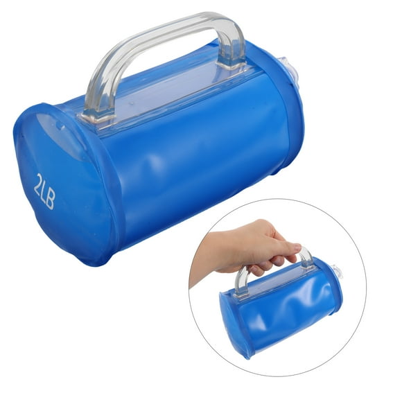 BEADCEST 2Pcs Blue Water Filled Dumbbells Adjustable Fitness Weights for Body Shaping and Muscle Training