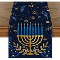 thumbnail image 3 of Passover Easter Table Runner Jewish Menorah Hanukkah Holiday Kitchen Coffe Indoor Outdoor Home Party ration cloth, 3 of 6