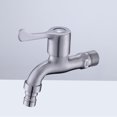 thumbnail image 1 of GOOHOCHY Fast Flowing Water Tap Stainless Steel Mop Basin Tap Outdoor Use 1Pcs, 1 of 8