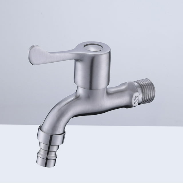 GOOHOCHY Fast Flowing Water Tap Stainless Steel Mop Basin Tap Outdoor Use 1Pcs