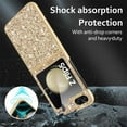 thumbnail image 2 of Dteck for Samsung Galaxy Z Flip 5 Case with Small Screen Protector, Z Flip 5 Glitter Case for Women Girls, Ultra Slim Plating Bumper Bling Shockproof Protective Cover for Samsung Galaxy Z Flip5,Gold, 2 of 6
