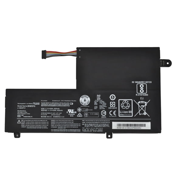 New L14L3P21 L14M3P21 Laptop Battery for Lenovo Edge 2-1580 Flex 3 Flex 4 3-1470 3-1480 3-1570 3-1580 IdeaPad 300s-14ISK 310S-14ISK 510S-14ISK Yoga 500-14IBD L14M2P21 L14L2P21 11.1V 45Wh